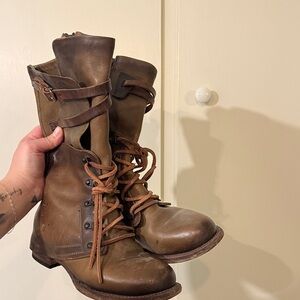 Brown Leather Women's Boots